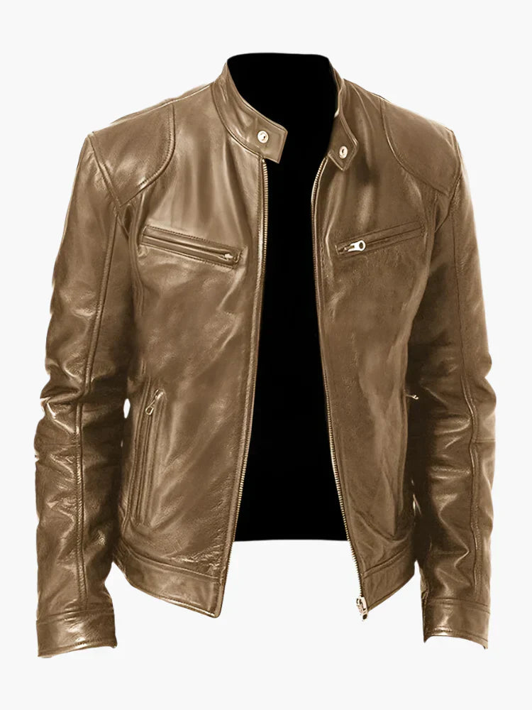 WW | Kunstlederjacke im Biker-Stil - Zeitloses Design für Alltag und Freizeit