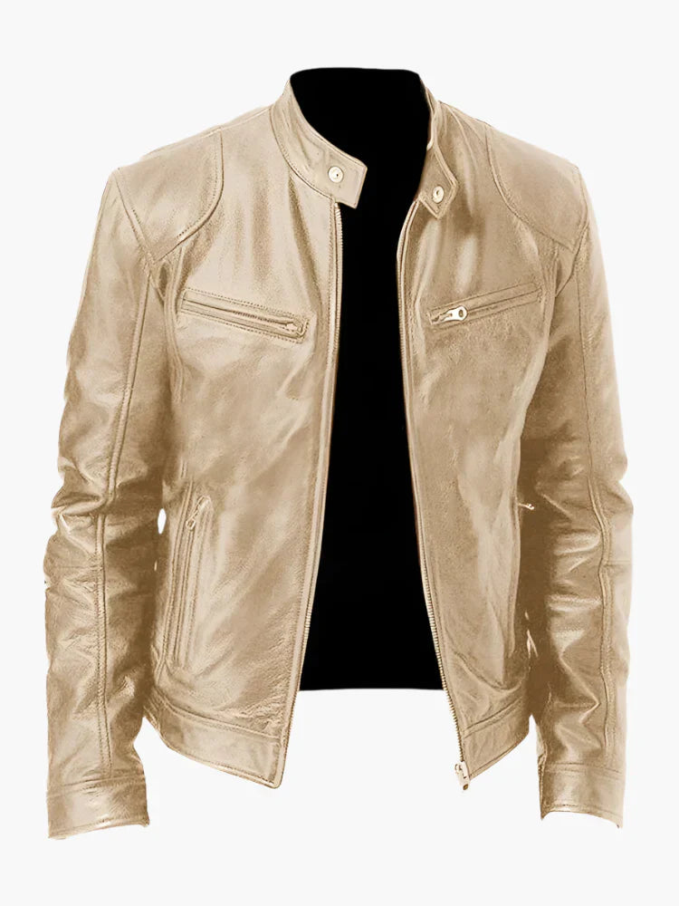 WW | Kunstlederjacke im Biker-Stil - Zeitloses Design für Alltag und Freizeit