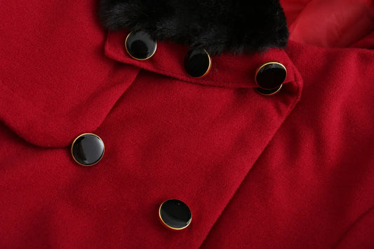 WW | Klassische Jacke mit gefüttertem Kragen und doppelter Knopfleiste
