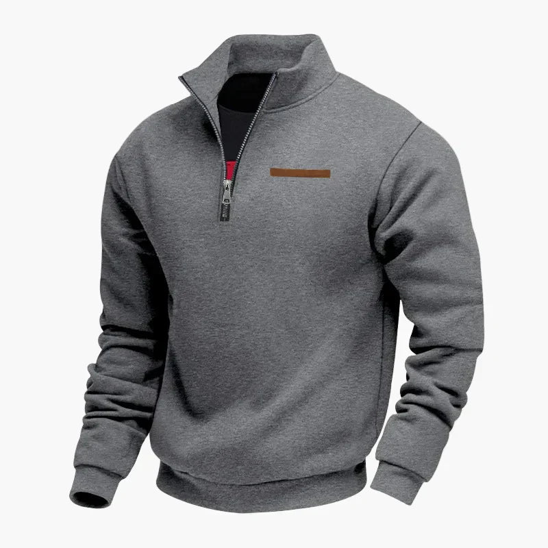 WW | Halbzip Sweatshirt Freizeitpullover mit Stehkragen - Perfekt für Reisen und Alltag