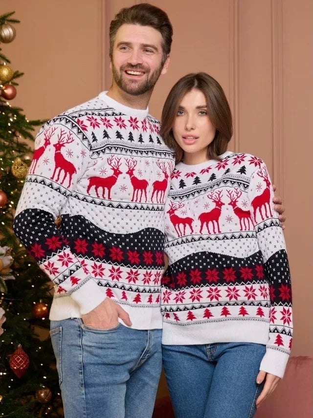 WW - Unisex Christmas Sweaters for Couples in Winter Style