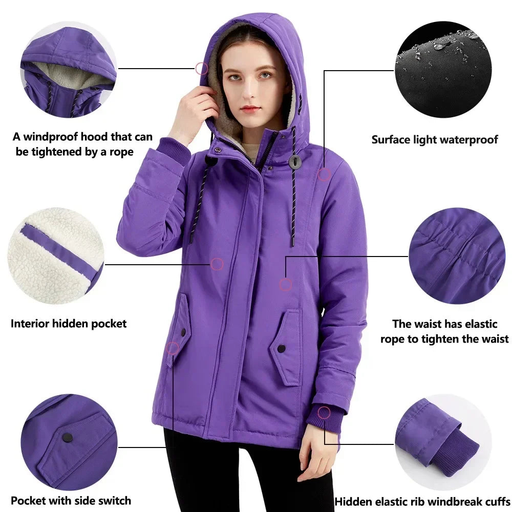 WW | Winterjacke mit Kapuze - Modische Freizeitjacke für Herbst und Winter