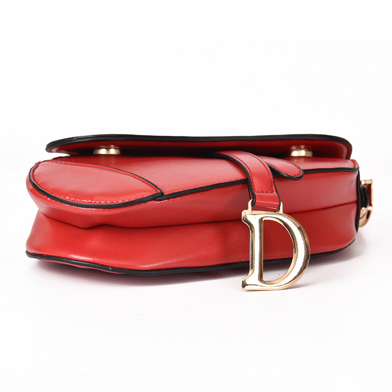 WW | elegante Damen Umhängetasche - exklusive PU - lederne Satteltasche