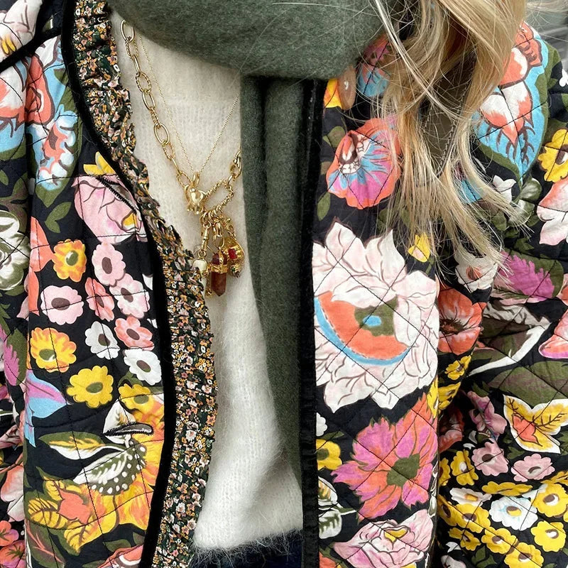WW | Floral Quilted Coat