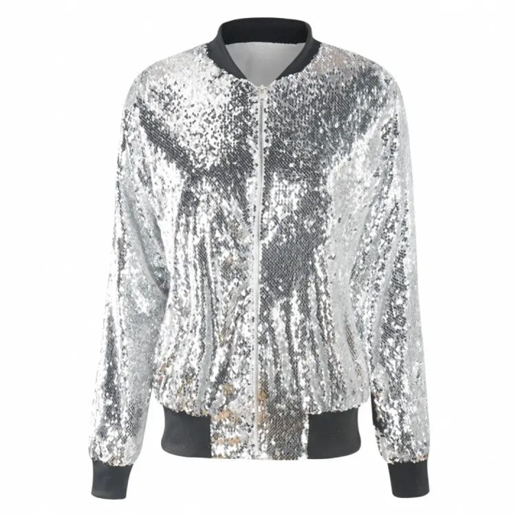WW | Sequin bomber jacket