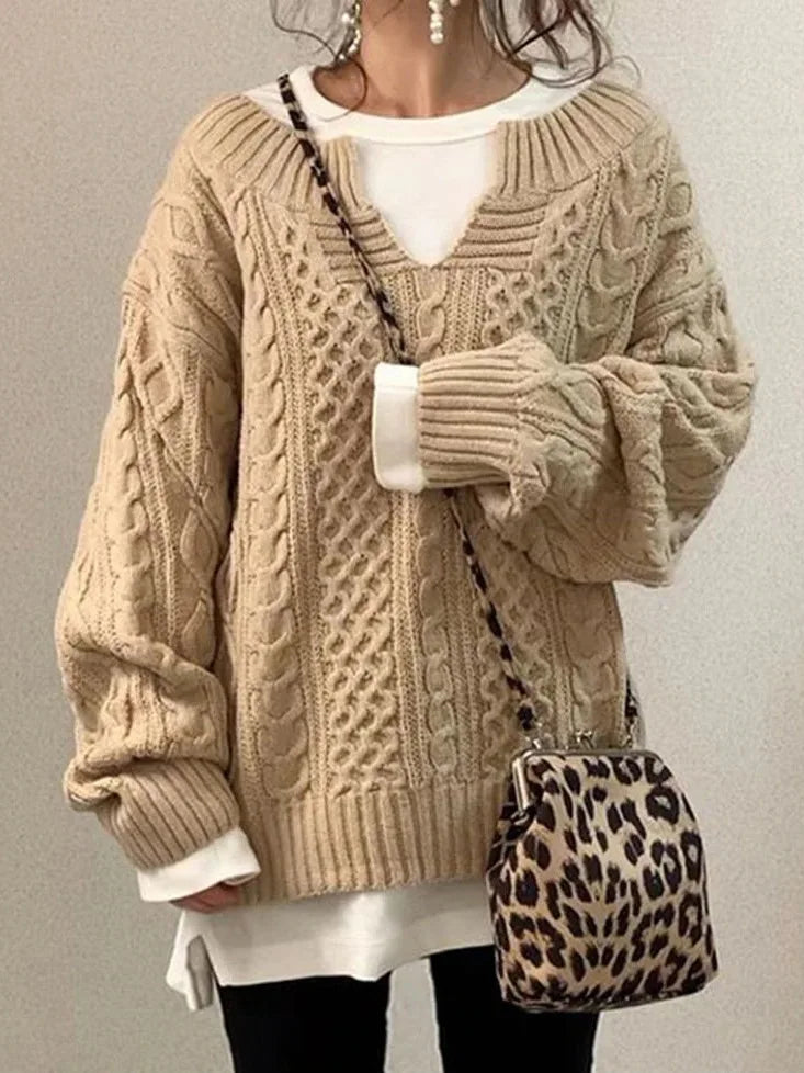 WW | Warm Retro Knit Sweater