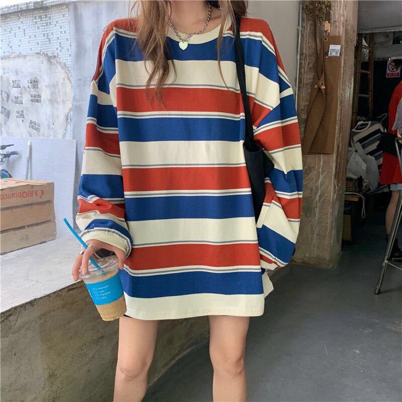 WW | Vintage Long-Sleeved Striped Sweater