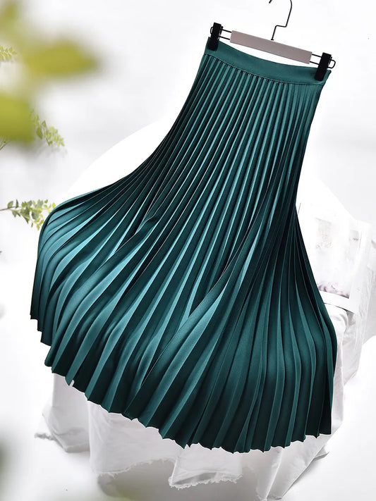 WW | A-line pleated skirt