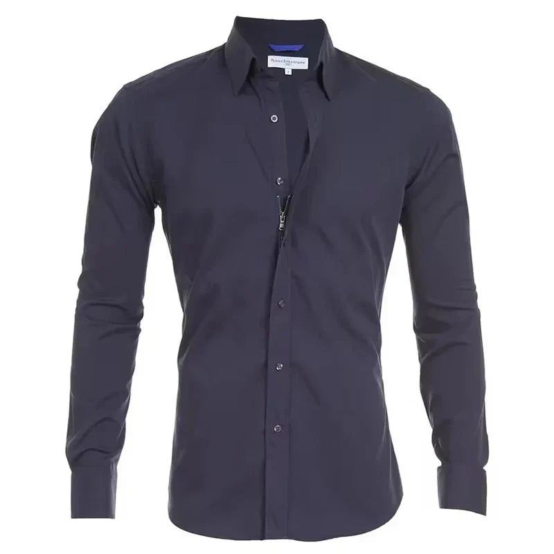 WW - Classic Men's Shirt with Zipper