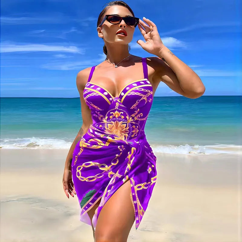 WW | Luxus Neu Zwei Teile Frauen Bikini Set Push Up Blumendruck Bikini Strappy Bandage Badebekleidung Brasilianisch Biquini Badeanzug