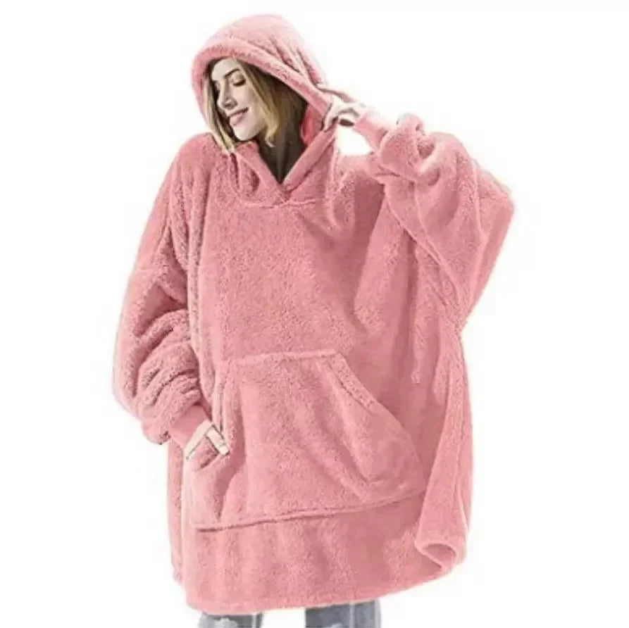 WW | Übergroßer Flanell-Decken-Hoodie für Männer & Frauen