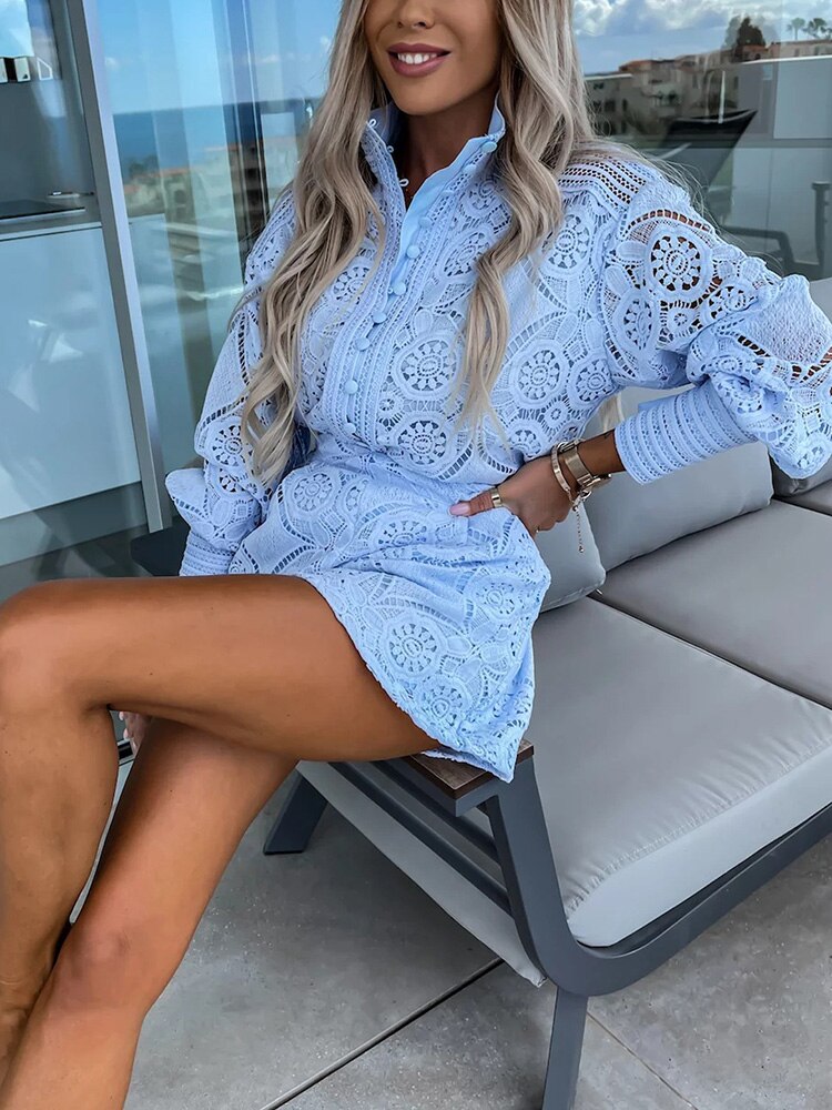 WW | Long-Sleeved Lace Jumpsuit