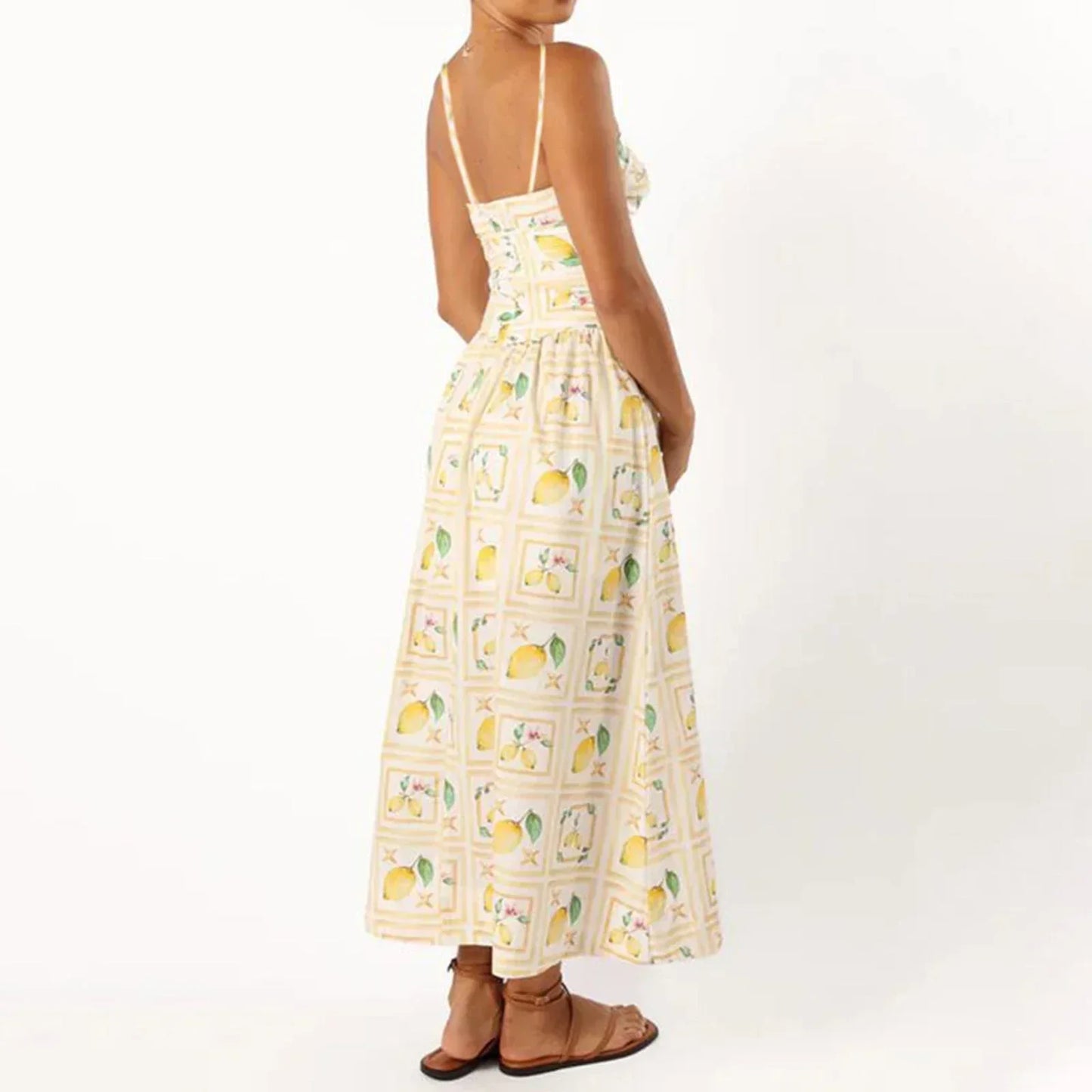 Sorrento Lemon Maxi Dress