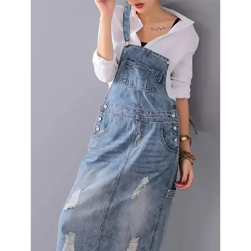 WW | Lässiges Denim Trägerkleid