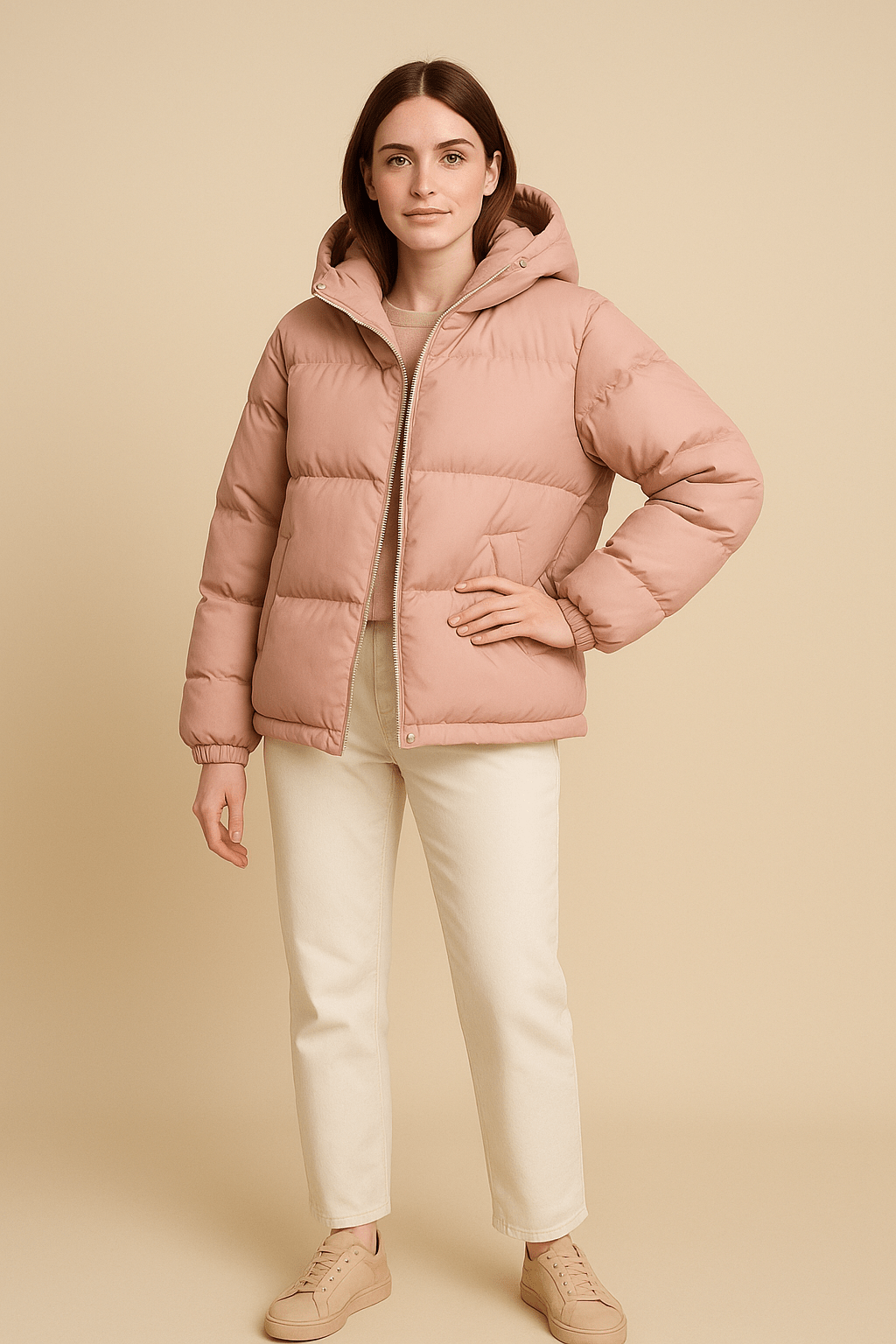 WW | Elegant Oversized Winter Jacket with Hood