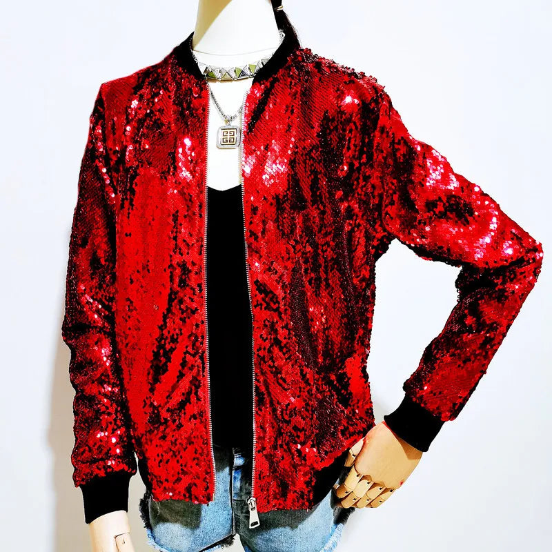 WW | Sequin bomber jacket