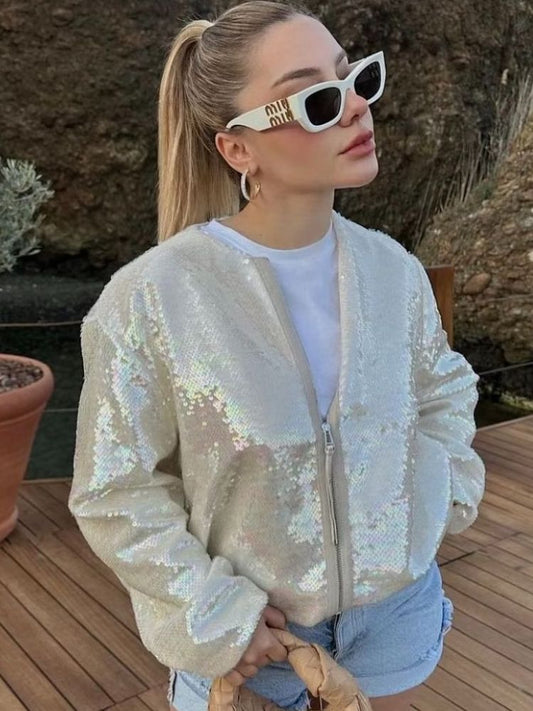 WW | Women's Jacket Bloomber with Glitter
