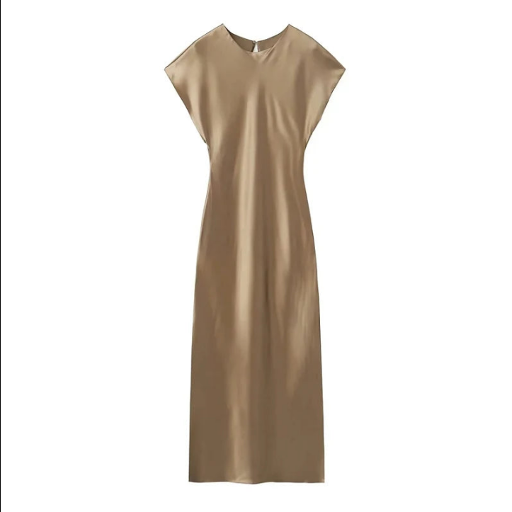 WW | Elegante Satin-Midikleid