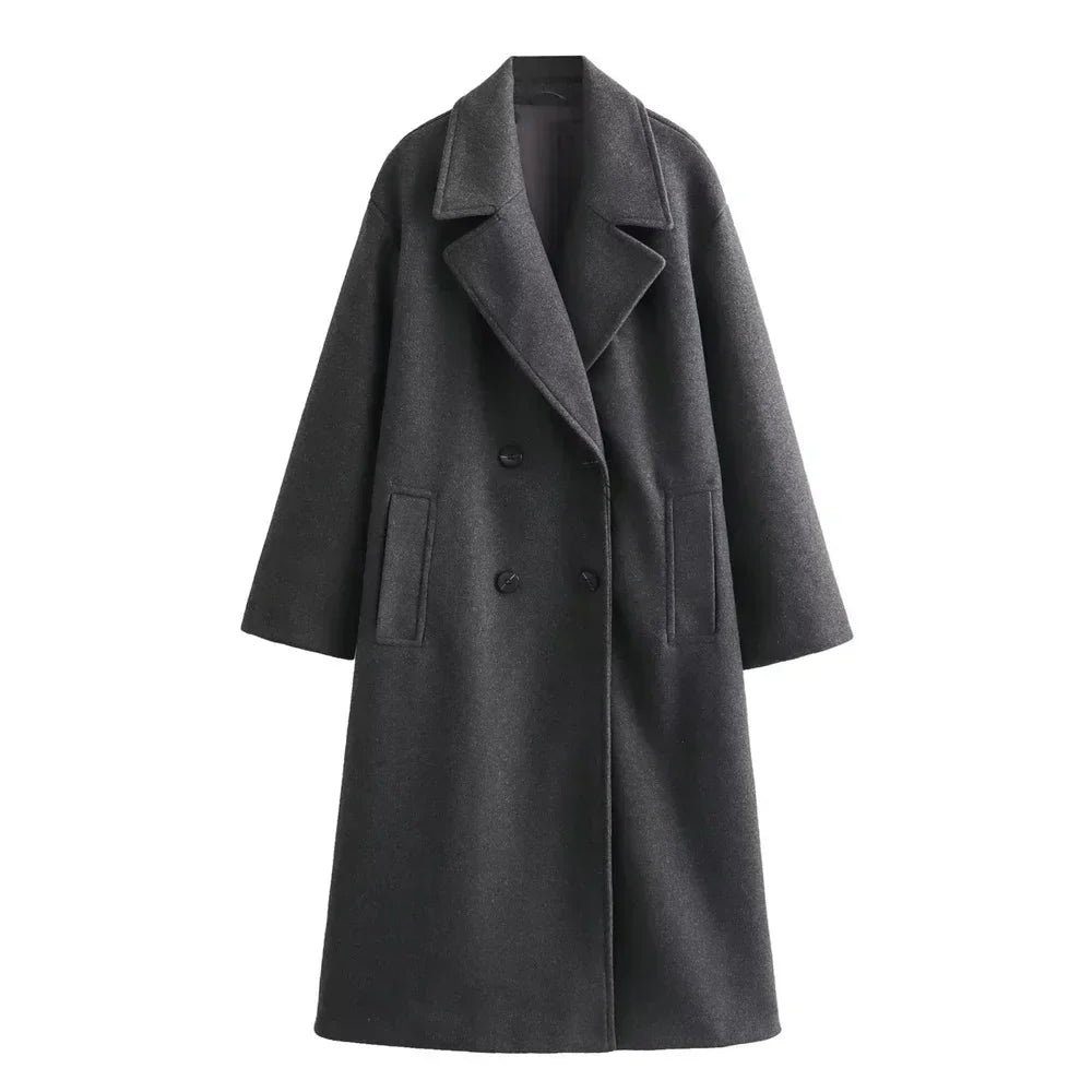 WW | Elegant Long Winter Coat for Women