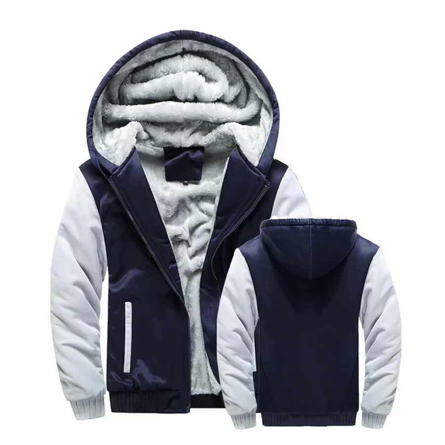 WW | fleecejacke mit kapuze und reißverschluss
