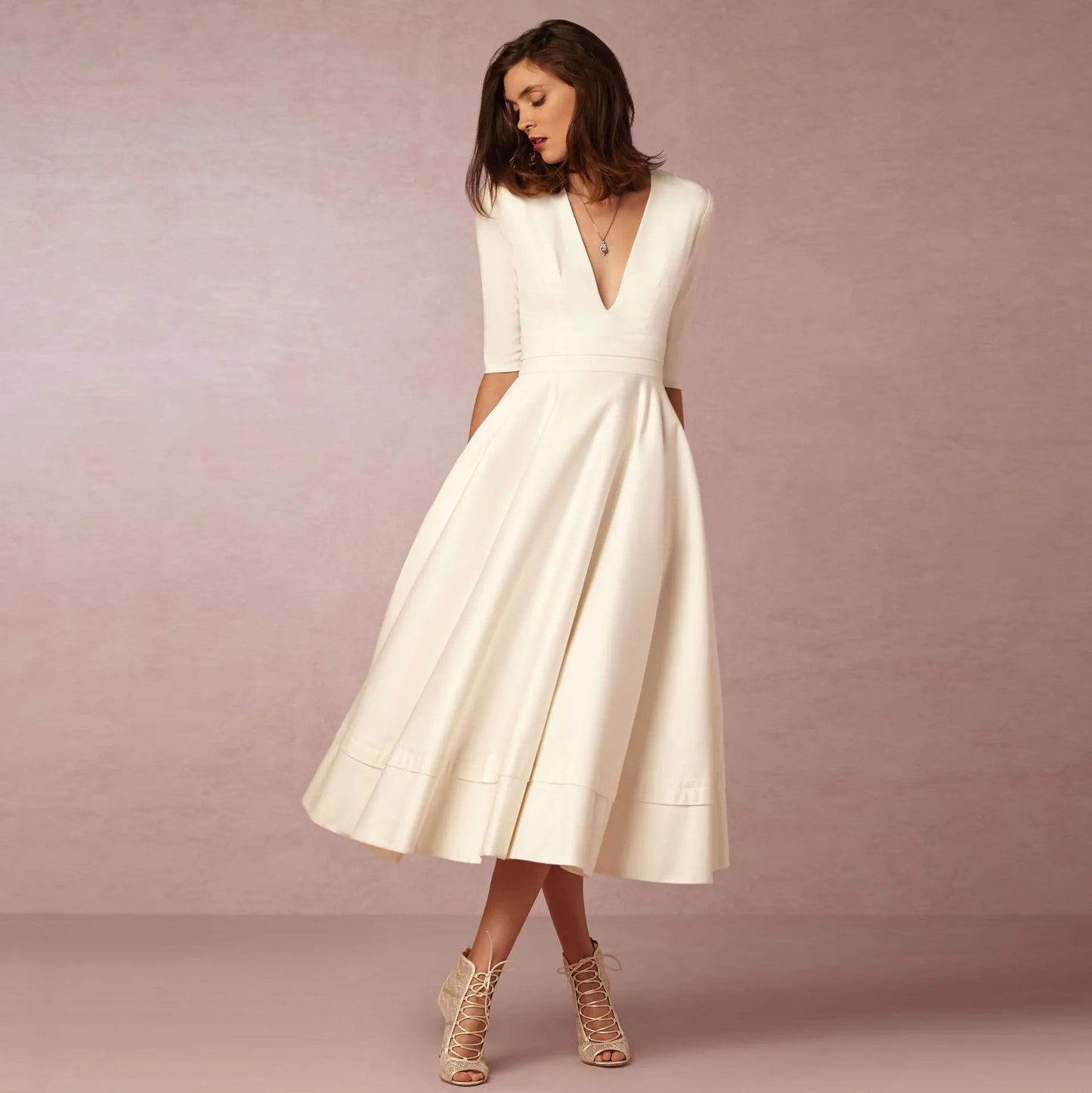 WW | Elegante Lange Damenkleid