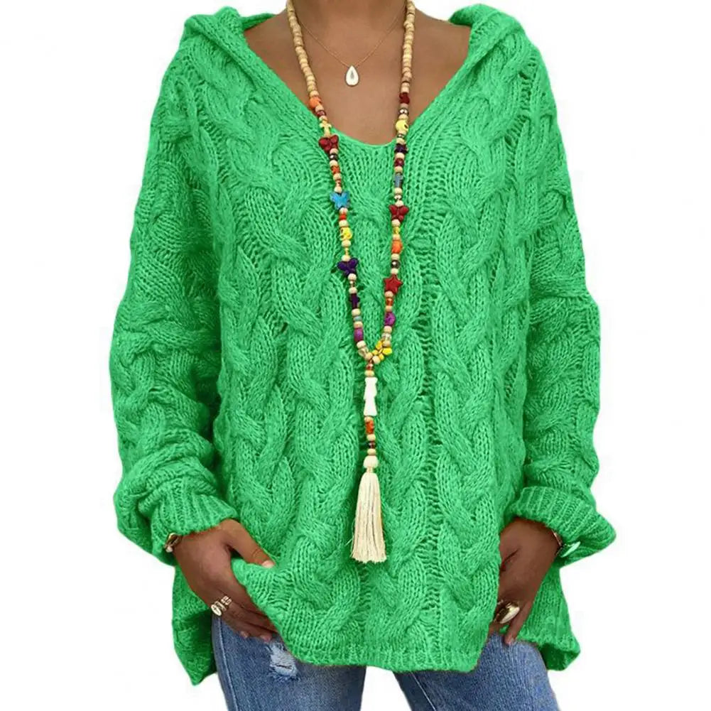 WW | Stylish V-Neck Hoodie for a Casual Look