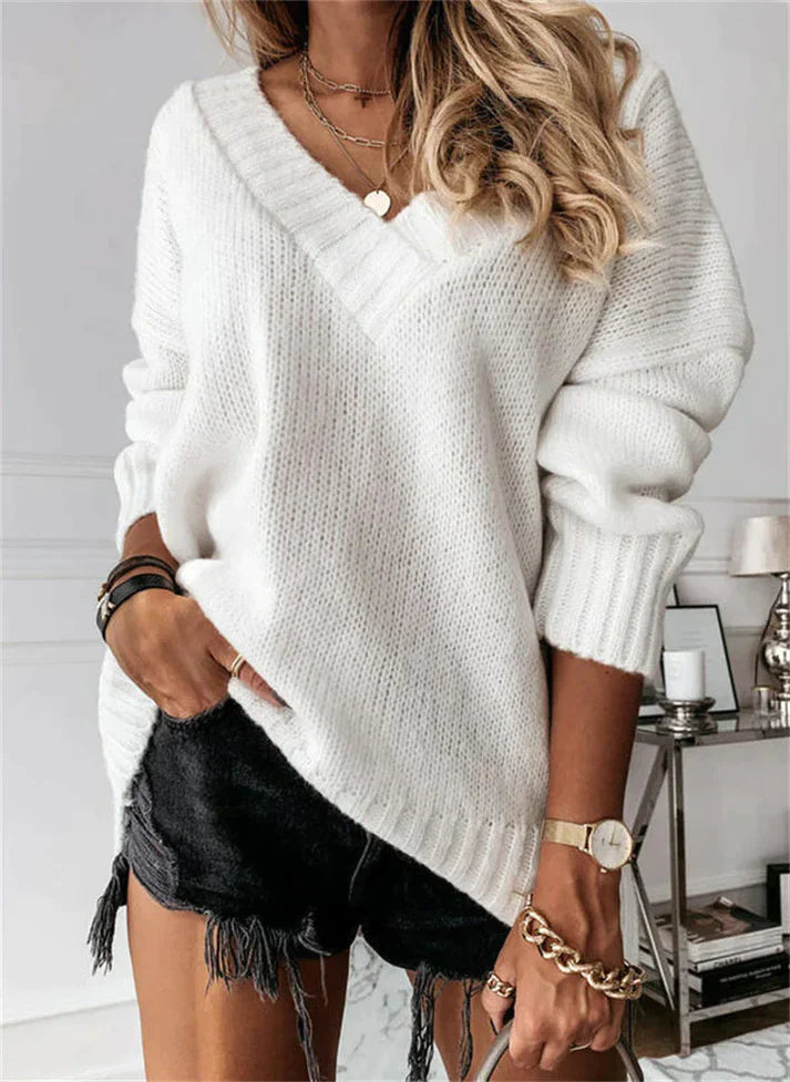 WW | Pullover mit V-Ausschnitt