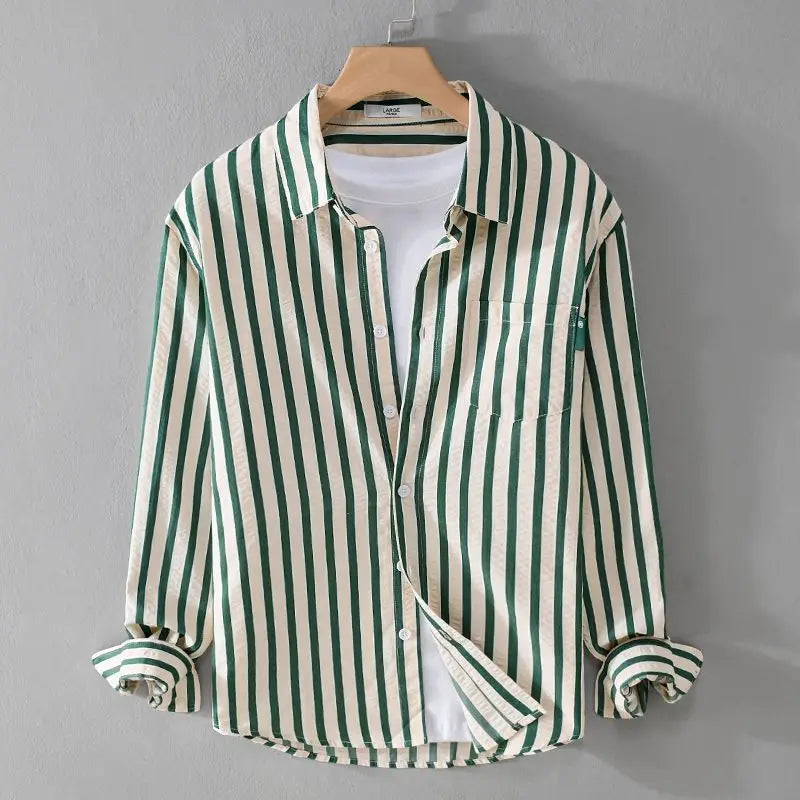 WW | Gestreiftes Lässiges Button-Down-Hemd