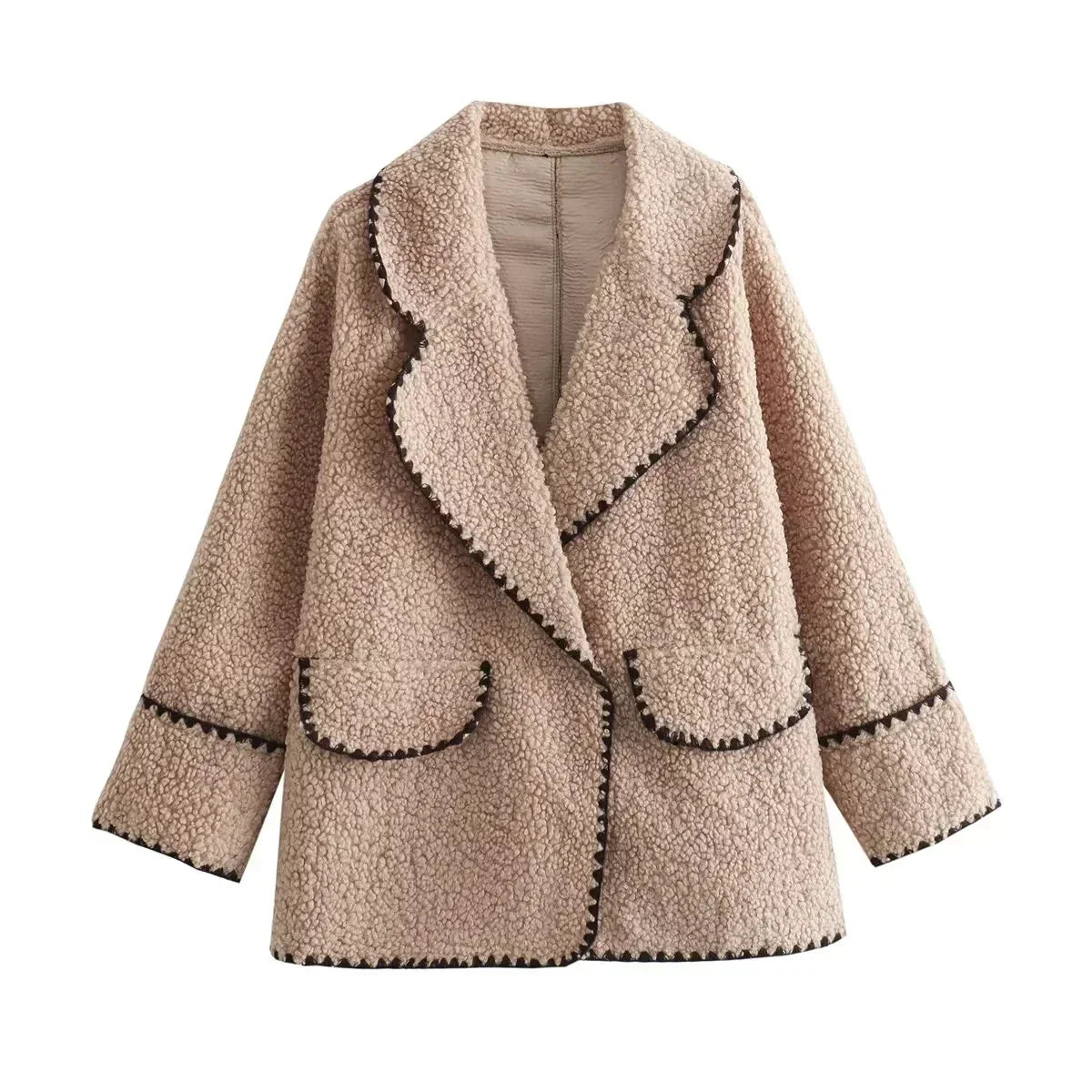 WW | Fleece Jacket Beige Warm and Comfortable