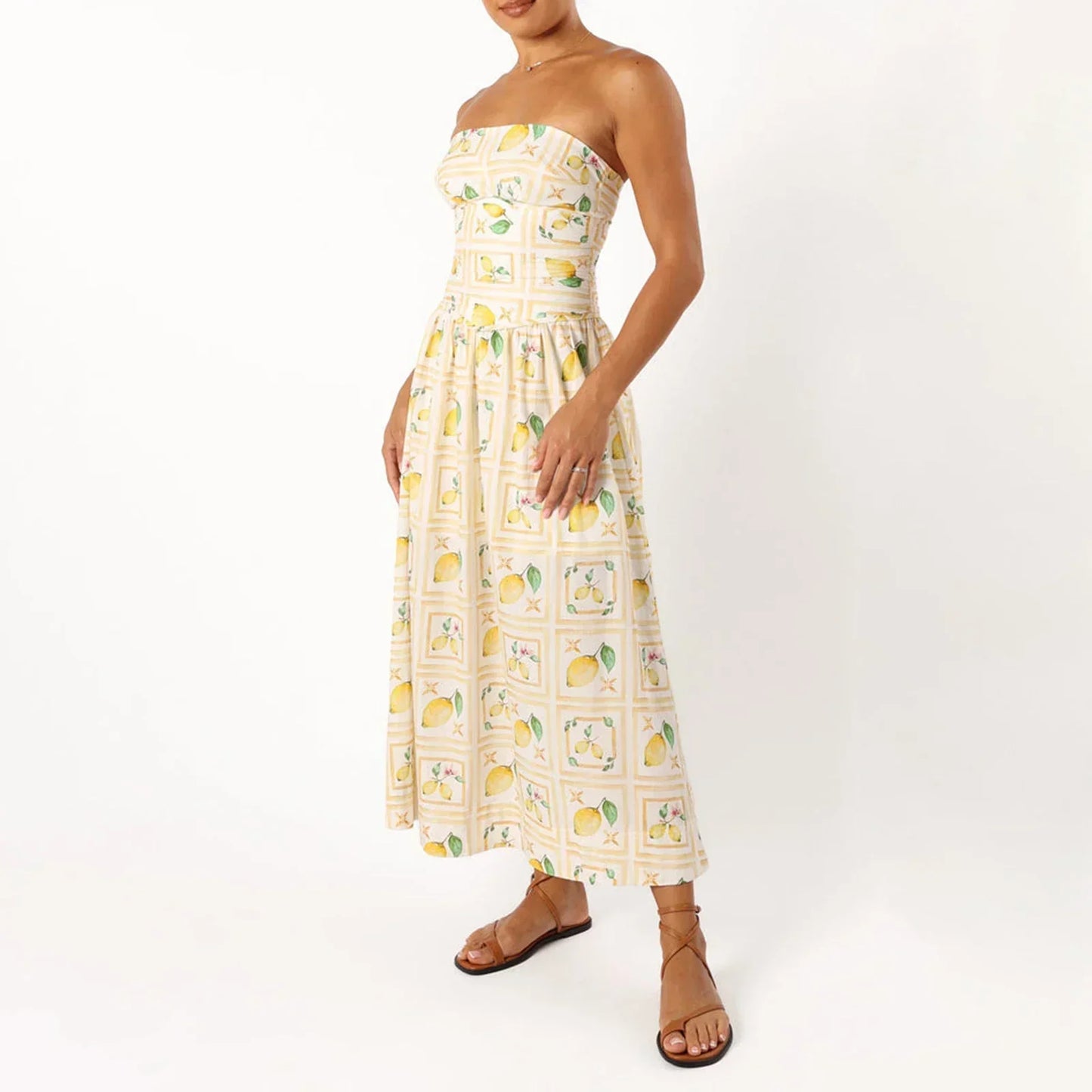 Sorrento Lemon Maxi Dress