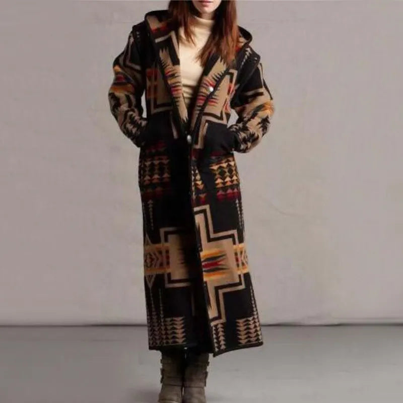 WW | Ethnic-style long coat