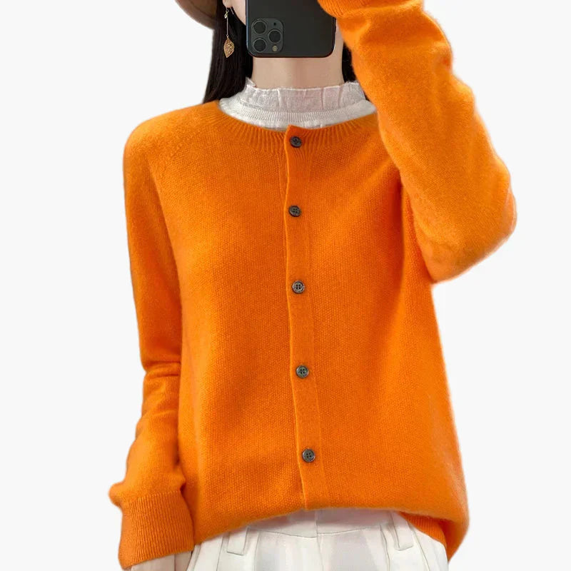 WW | Klassische Strickjacke Cardigan - Eleganter Alltags-Style für Büro & Freizeit