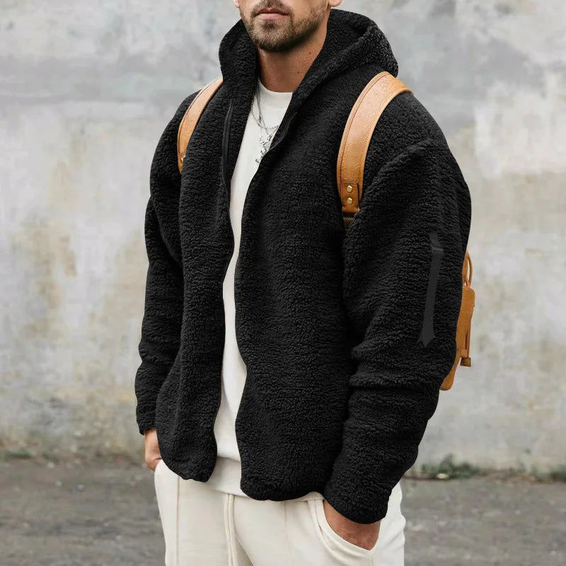 WW | Cashmere Luxus Winterjacke Mit Kapuze Für Männer