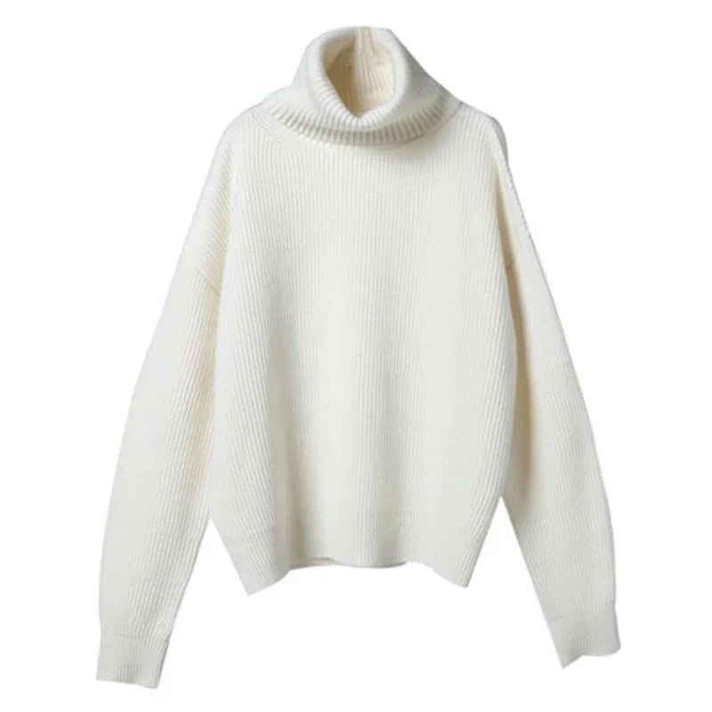 WW | Turtleneck Sweater Oversized Style for Leisure and Office