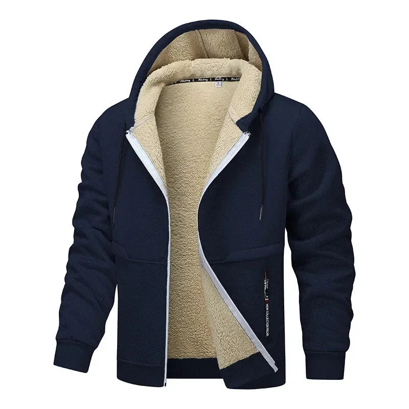 WW | Wärmende Kapuzenjacke mit Fleecefutter für Herren