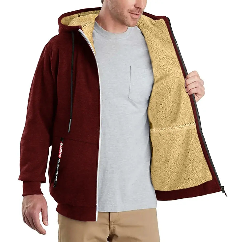 WW | Warme Winterjacke für Männer mit Kapuze Bequeme Outdoorjacke