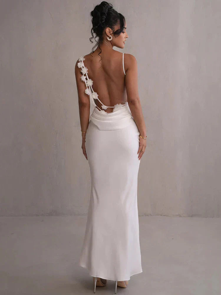 WW | Satin Blumenkleid Stil