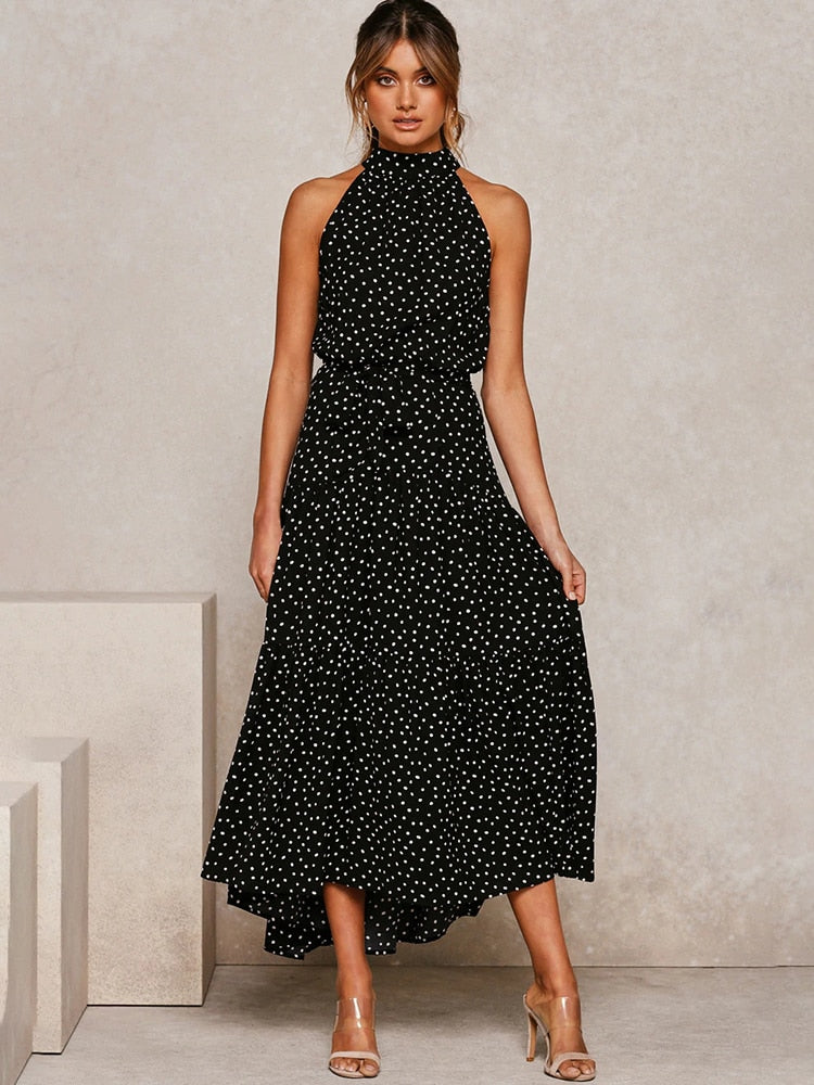 WW | Polka Dot Halter Dress