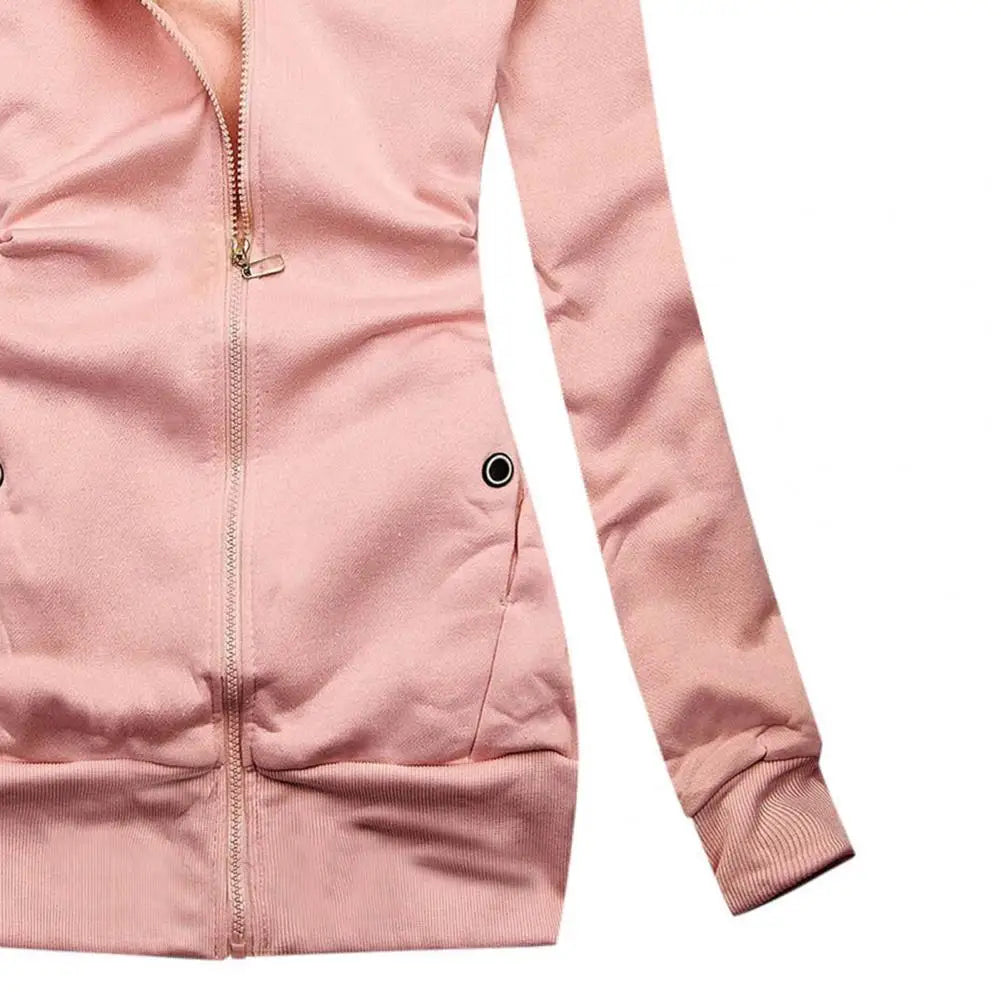 WW | Oversized Zip-Up Hoodie for Women with Fleece, Hood, and Zipper - Ideal for Everyday