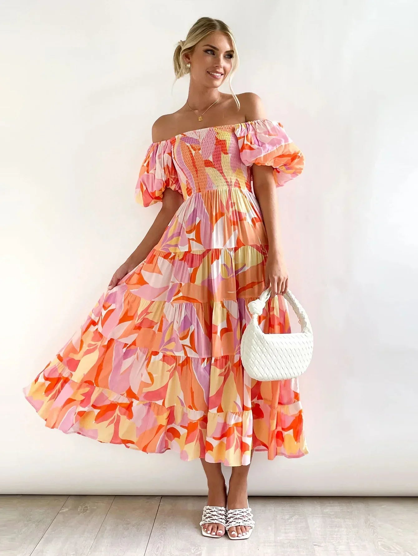 Celeste Off-Shoulder Maxi Dress