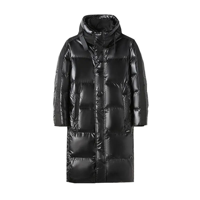 WW | Men's Black Hooded Winter Down Jacket