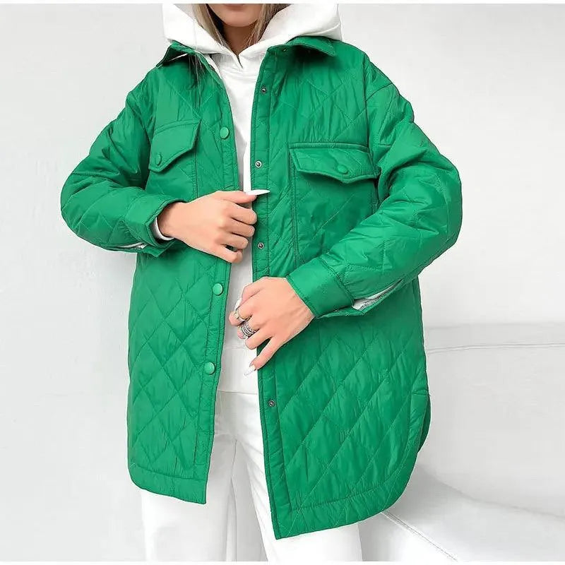 WW | Wattierte Jacke - Elegant - Knopfverschluss, Geräumige Taschen - Ideal für den Herbst