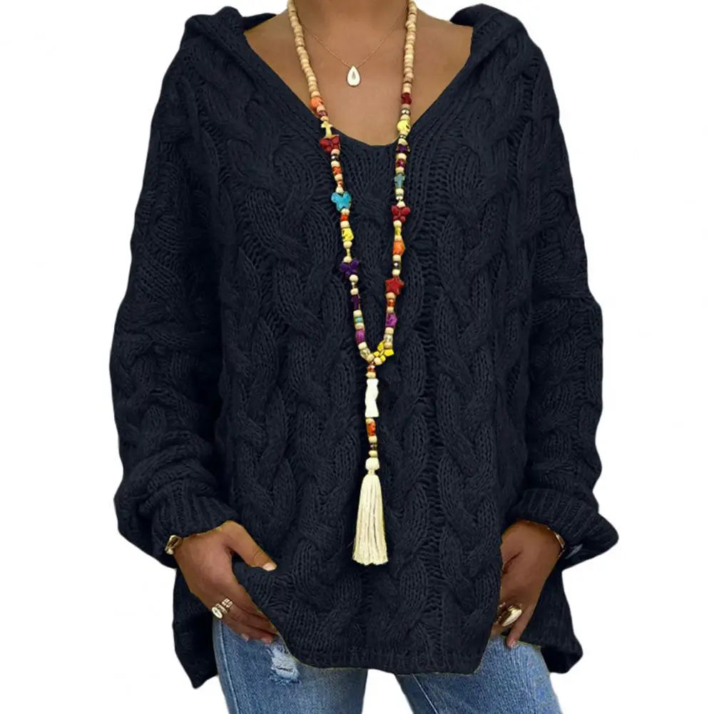 WW | Stylish V-Neck Hoodie for a Casual Look