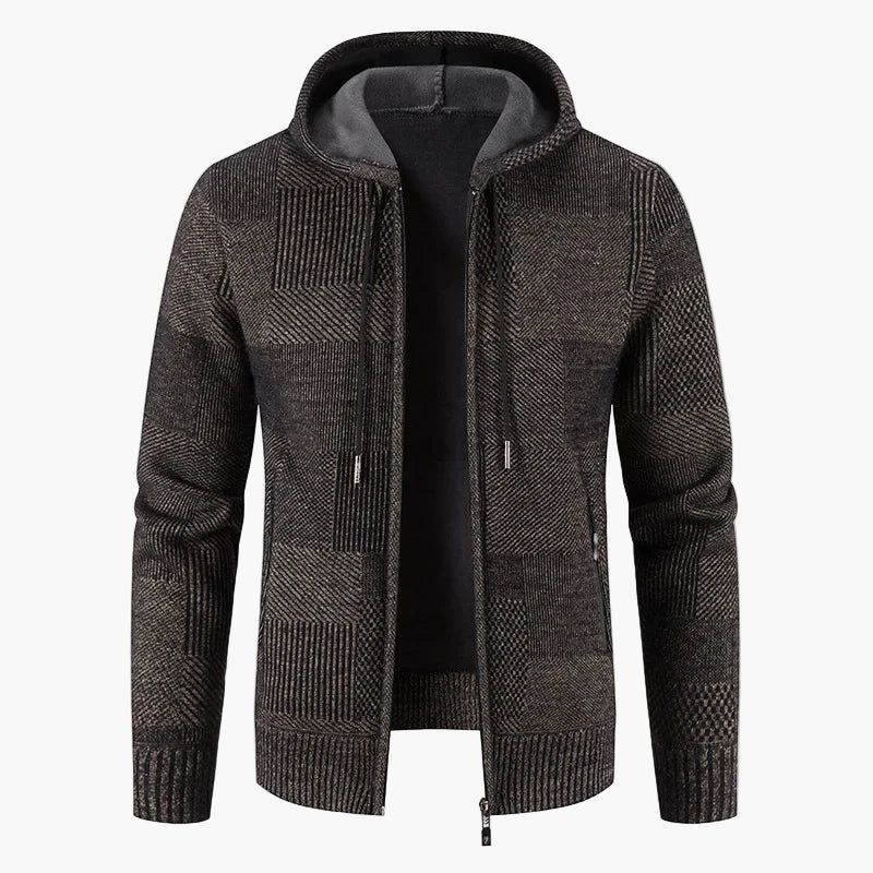 WW | Strickjacke mit Kapuze - Modische Winterjacke für Alltag und Freizeit