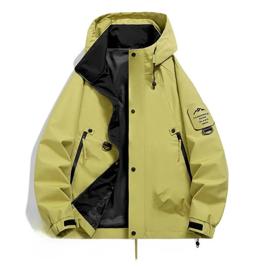 WW | Unisex Winter Skijacke - Halb Reißverschluss Mit Kapuze
