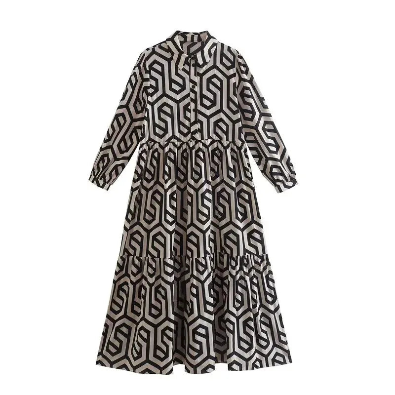 Thalia | Long-Sleeved Shirt Dress