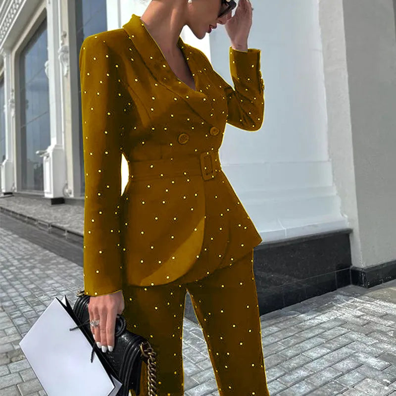WW | Blazer mit Punkte-Design in taillierter Form