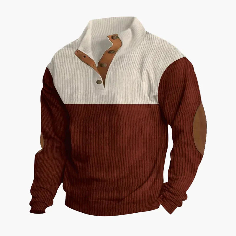 WW | Retro Knitted Sweater with Button Placket - Fashionable Casual Sweater for Autumn and Winter