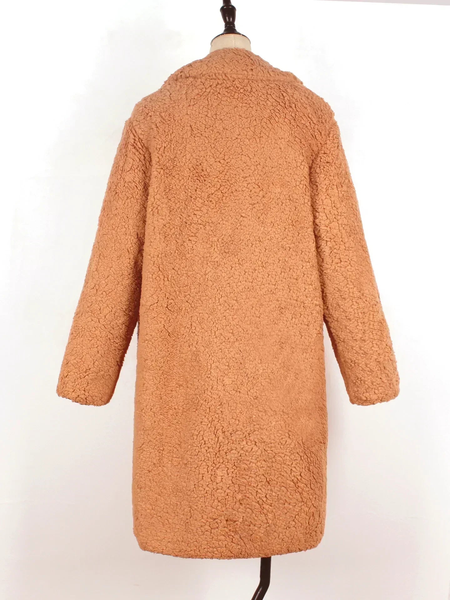 WW | Teddy Coat - Soft and Warm - Oversized Fit - Open Front - Long Sleeves
