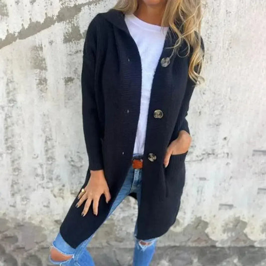 WW | Langer Knopf Cardigan